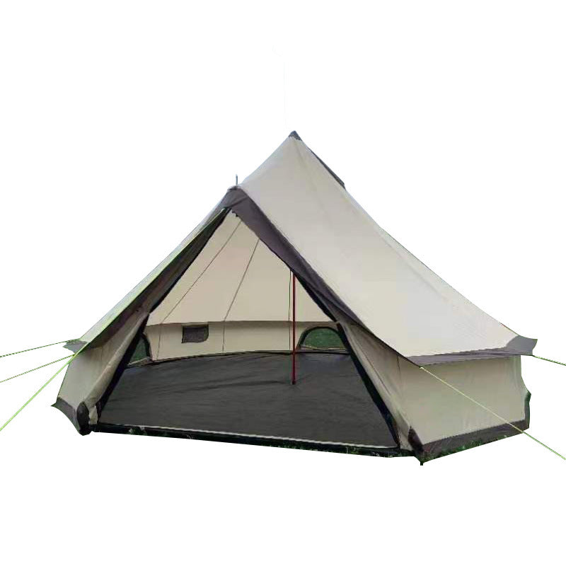 4M Light PU Bell Tent With Stove Hole